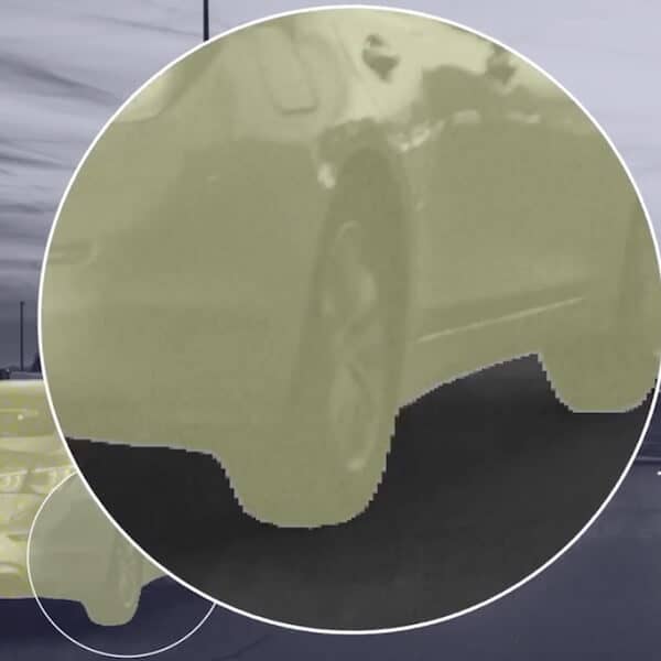 Semantic segmentation to classify each pixel of a car, use case of computer vision