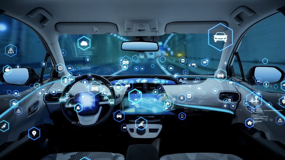 Interior of autonomous car