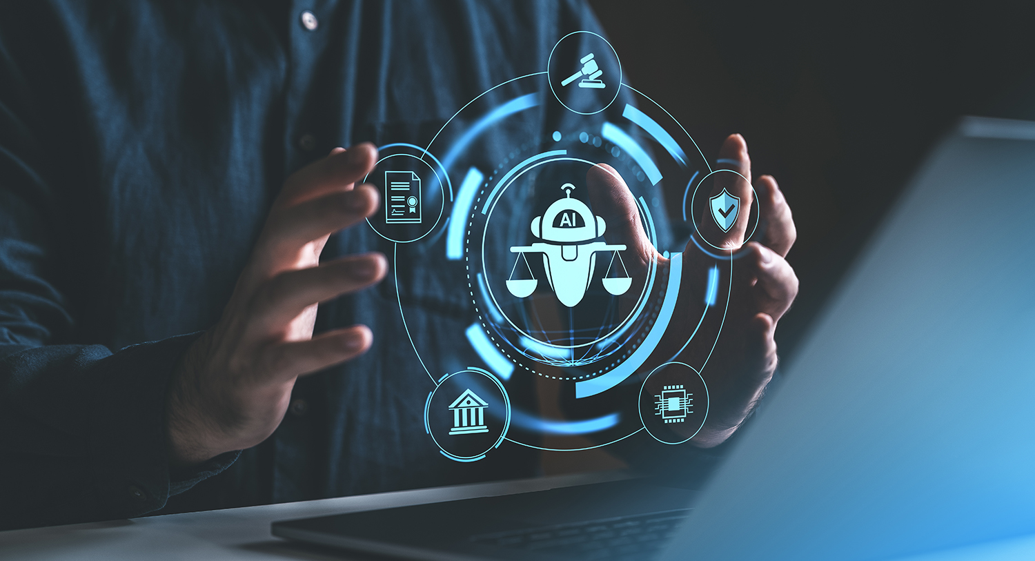 AI evaluation and governance visuals representing model reliability