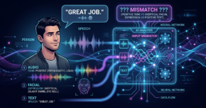 AI detecting sarcasm using voice, text, and facial cues